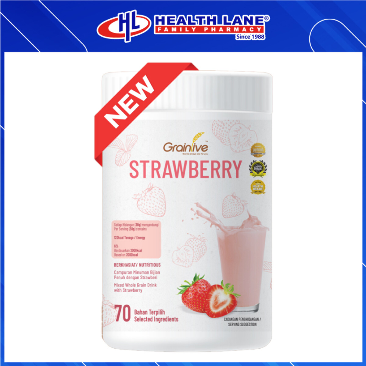 EVERY MORNING GRAINLIVE - STRAWBERI (800G)